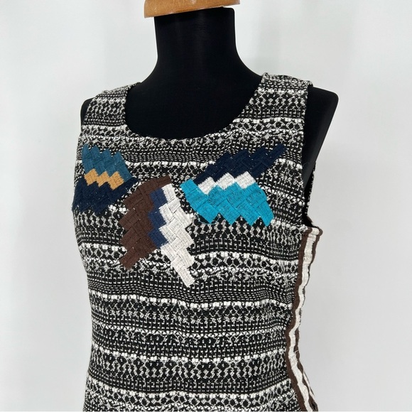 CALYPSO ST. BARTH - Tweed Embroidered Boho Tunic Size Small - Picture 2 of 15